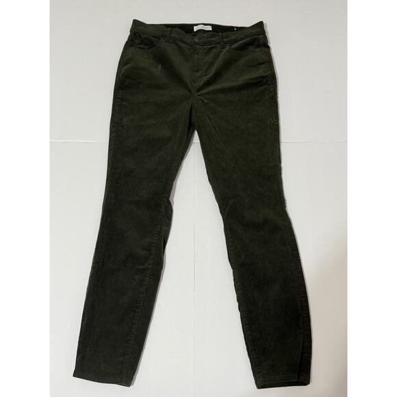 Ann Taylor LOFT Green Corduroy Pants, Size 10/30 - Picture 1 of 8